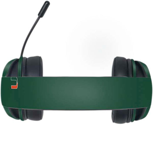 University of Miami Horizontal Mark on Green Razer Kraken X Skin
